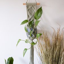 Makrama kwietnik wiszący boho Teo