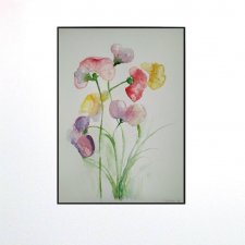 KWIATKI - obraz  akwarela