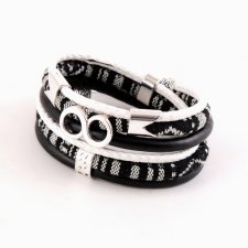 Bransoletka nieskończoność owijana w stylu boho