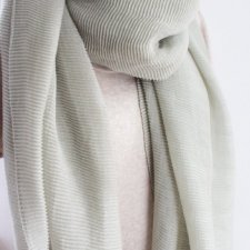 szal vintage karbowany sprężysty duży