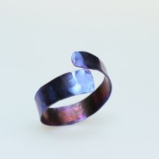 pierścionek  tytanowy  blue