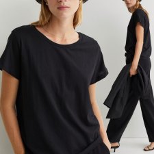 H&M BASICS T-shirt damski bawełna 42 XL Hv155