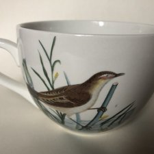 Ogromny unikatowy Portmeirion 1978 birds of britain  by Susan Williams Ellis  kubek z rzadko spotykanym ptasim wzorem