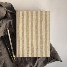 lniany notes / len w paski
