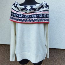 H&M* -  ( NOWY Z METKĄ) SWETER Z GOLFEM