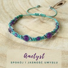 Bransoletka Spokój z ametystem