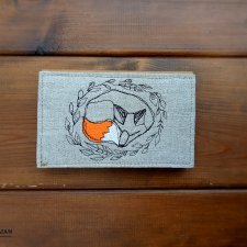 portfel - śpiący lis