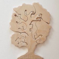 Drewniane puzzle mini drzewo