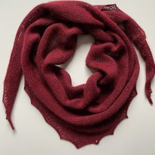 Chusta gładka, symetryczna, 100% Alpaka 3650 Bordowy