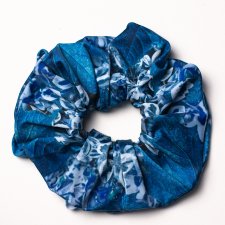 Gumka scrunchie - Blue Garden