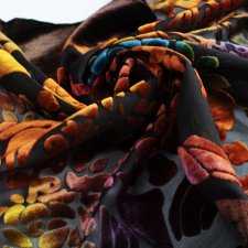 Exclusive velvet scarf silk