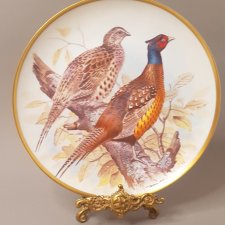 Porcelanowy Kolekcjonerski Talerz LIMOGES FRANCJA Franklin Porcelain Gamebirds of the World by Basil Ede