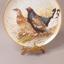 Porcelanowy Kolekcjonerski Talerz LIMOGES FRANCJA Franklin Porcelain Gamebirds of the World by Basil Ede