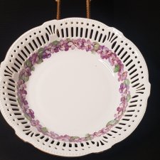 Porcelanowy Kolekcjonerski Talerz Patera Misa koszyk Kwiaty Schwarzenhammer