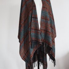 CIEPŁE PONCHO vintage