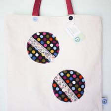 Torba na ramię zero waste, duży eco bag w Kroki.