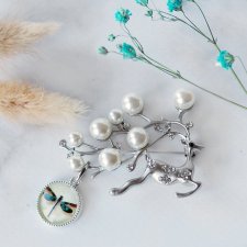 broszka renifer z zawieszką