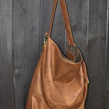 Torba hobo XXL - koniakowa