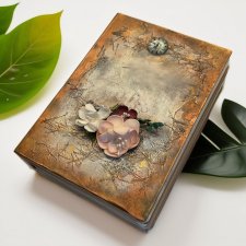 Scrapbookowy pamiętnik dla dziewczynki - ręcznie robiony notes prezent