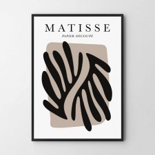 Plakat obraz czarny Black Matisse  40x50 cm