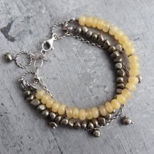 Chalcedon z pirytem w srebrze