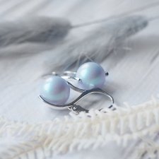 kolczyki srebrne z perłami