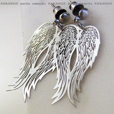 SREBRO, kolczyki -  srebrne anioły, seria PARADISE