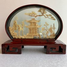 Unikat!  Vintage Chinese Microworld ❀ڿڰۣ❀ Laka ❀ڿڰۣ❀ Misterna ręczna praca