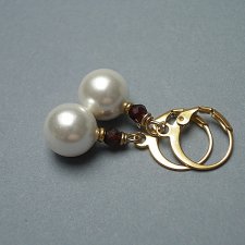 Pearls /white / perły naturalne vol. 6- kolczyki