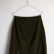Oliwkowa spódniczka Vintage