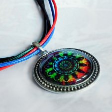 mandala naszyjnik duży medalion