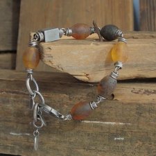Amber XXL - bransoletka 011
