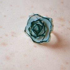 róża w błękicie