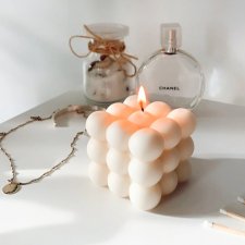 ŚWIECZKA ŚWIECA DEKORACYJNA SOJOWA BUBBLE BOMBELKI
