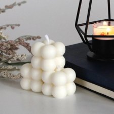 ŚWIECZKA ŚWIECA DEKORACYJNA SOJOWA BUBBLE BOMBELKI