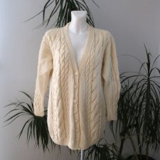 Sweter Handmade kardigan roz 40 EUR, UK 12, USA 10,
