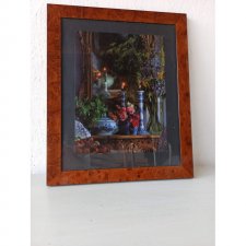 Stary Obrazek z lustrem w tle