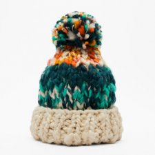 ZARA - DZIANINOWA CZAPKA TYPU BEANIE Z POMPONEM