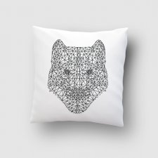 Poszewka z wilkiem outline