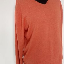 Sweter pomarańczowy LIV wełna Pure New Wool XL