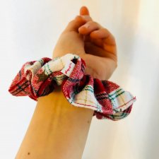 Pela' SCRUNCHIE Comfy czerwona w kratkę