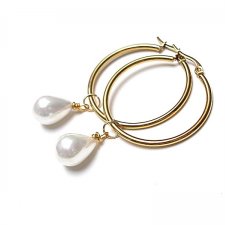 Pearls /white/ perły vol. 3 - kolczyki