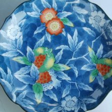 Floral Fantasy Japan sygnowana  porcelanowa półgłęboka  miseczka 16 cm