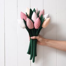 Bukiet bawełnianych tulipanów