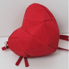 Czerwone serce origami