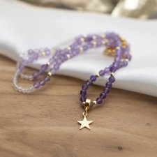 Naszyjnik "Stellar Harmony" - Magia Równowagi z Ametystem