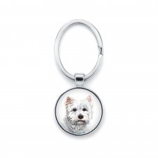 Brelok do kluczy WEST HIGHLAND WHITE TERRIER rasowy pies