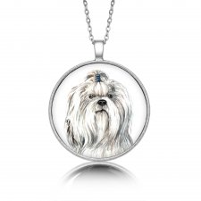 Medalion okrągły SHIH TZU rasowy pies