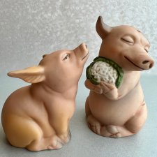 Franklin Mint Collectables ❤ Salt & Pepper ❤ Figurkowy komplet do przypraw