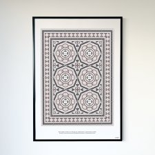 Wzór posadzki, ul. Kremerowska 10, Kraków, plakat 50x70
